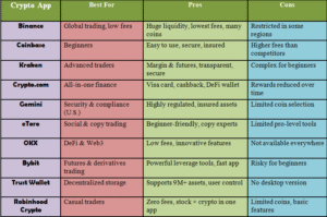 10 Best Crypto Apps 2025